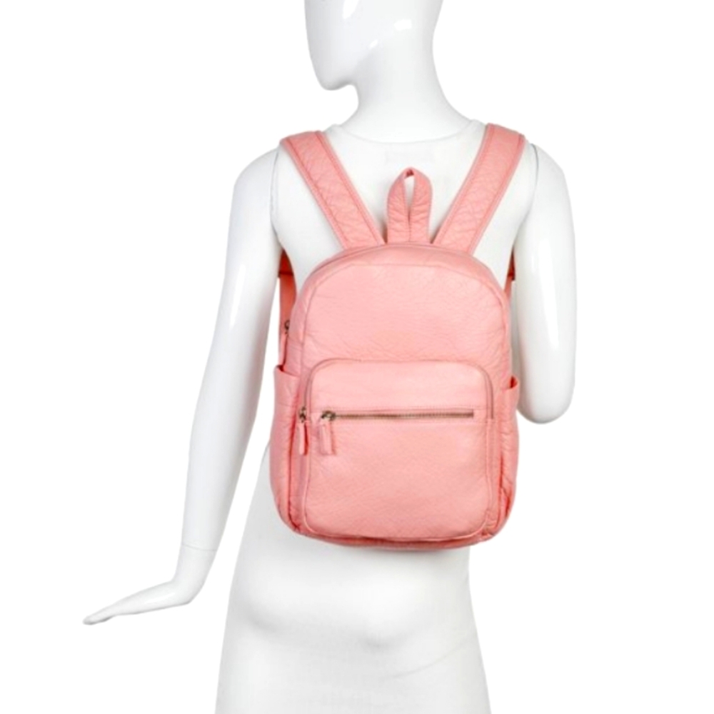 NWT Ampere Creations Marie Backpack Rose Pink Vegan Leather Backpack